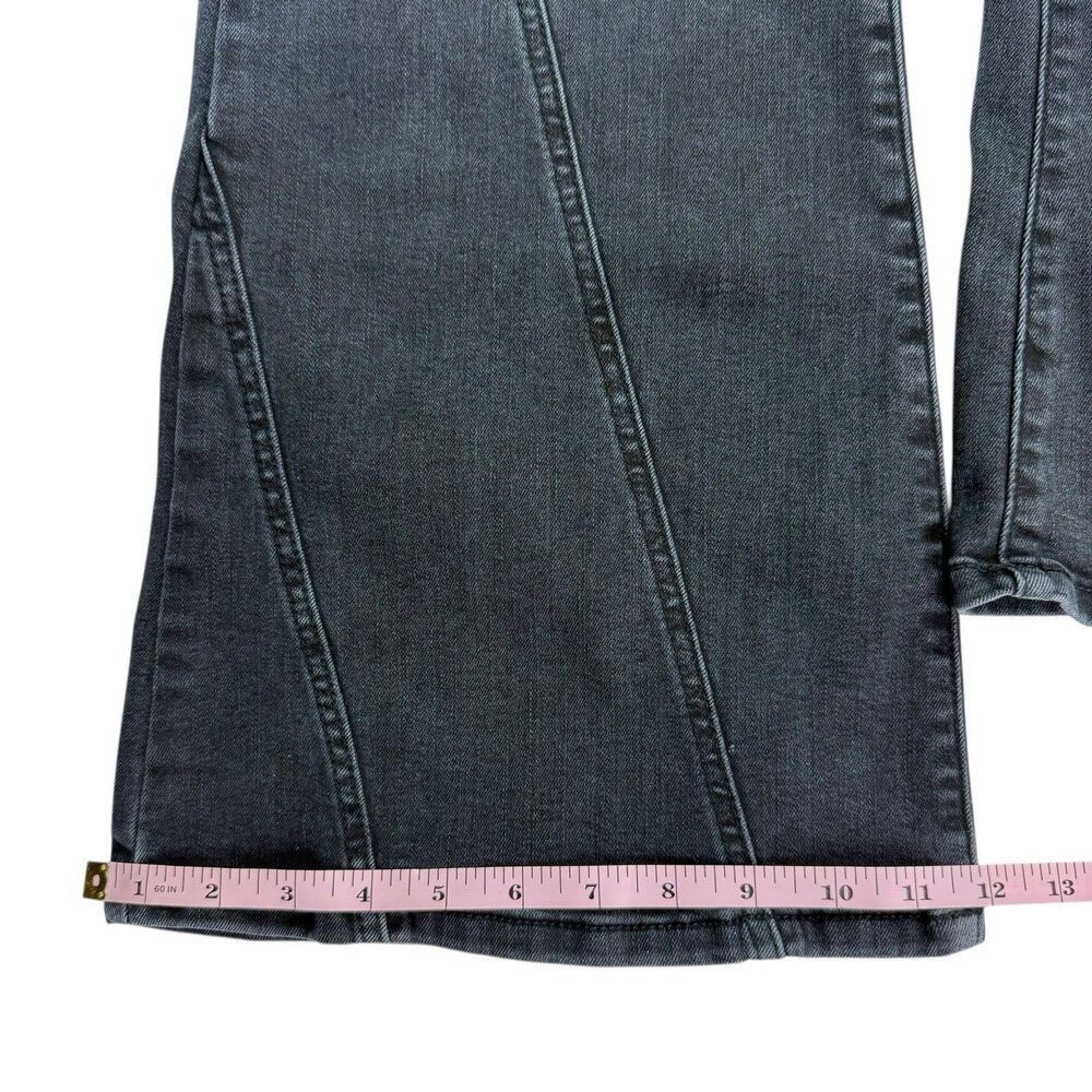 Altard State Hidden Flare Bell Bottom Jeans Women 30 Black Stretch Retro 70's - Picture 12 of 12